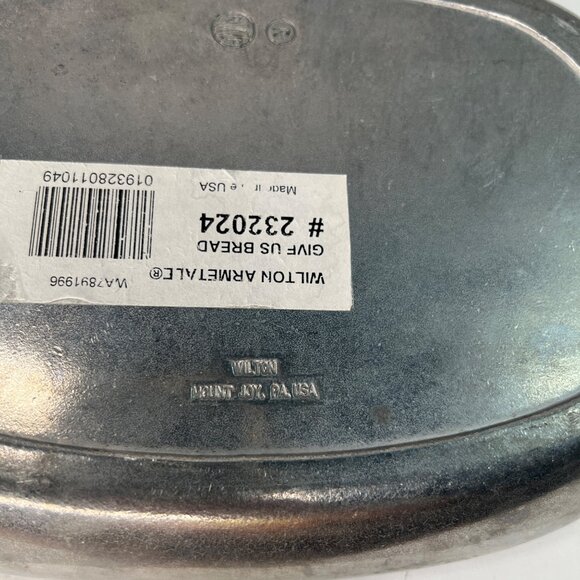 Wilton Armetale Biblical Scripture Pewter Tray Rectangular Metal Dish #232024 - Picture 5 of 9